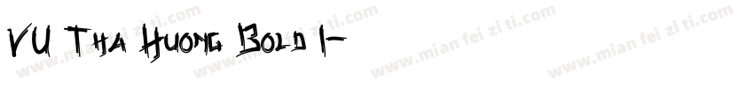 VU Tha Huong Bold I字体转换